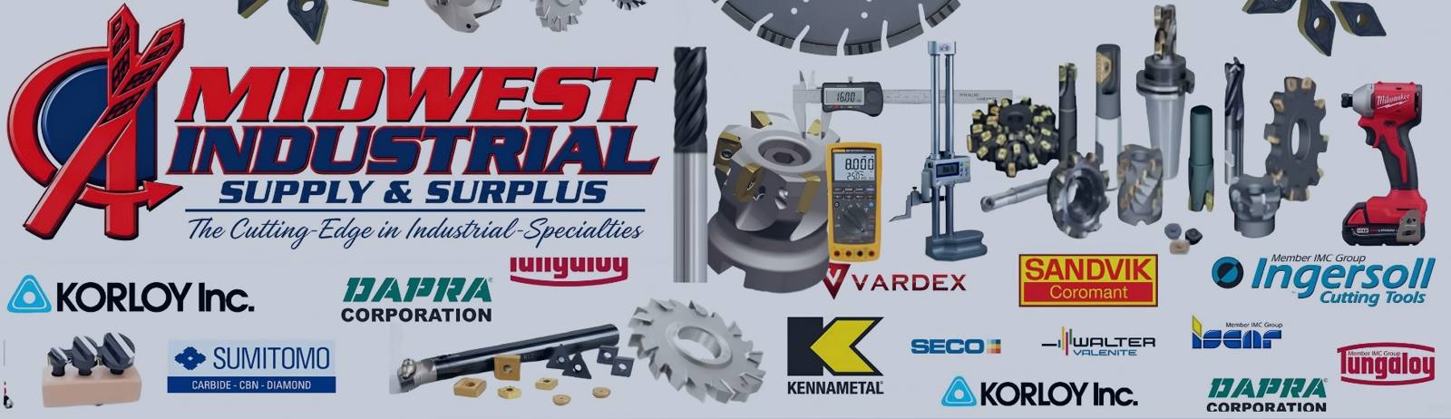 Surplus carbide inserts and metalworking cutting tools from Midwest Industrial Supply & Surplus